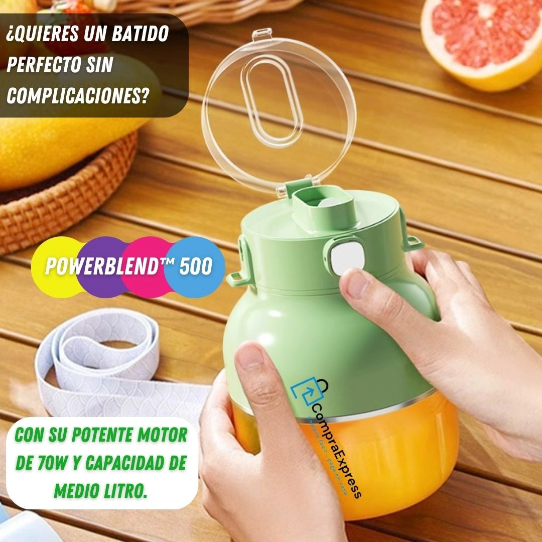 PowerBlend™ 500 - La Licuadora Portátil Más Potente para Batidos y Zumos Frescos al Instante