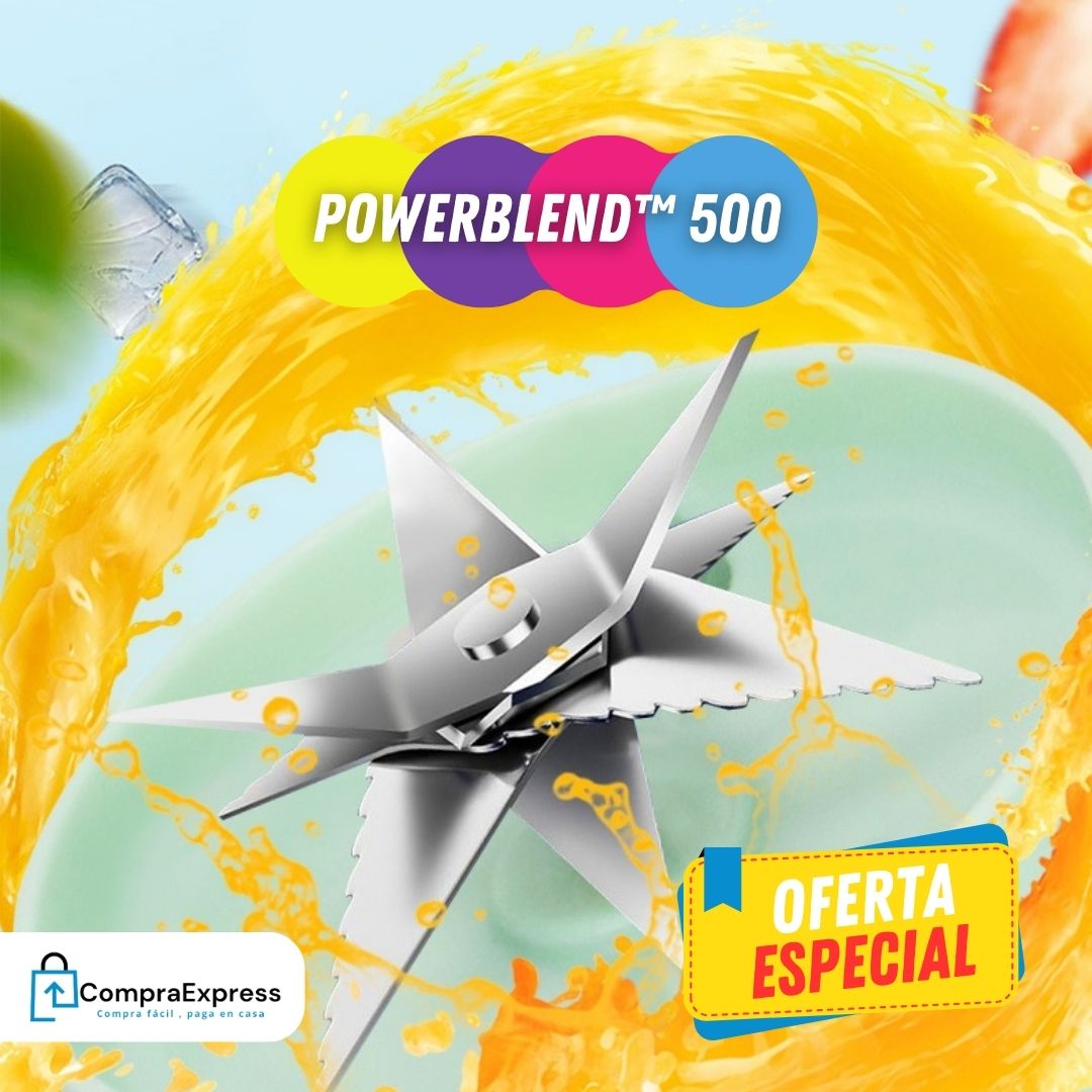 PowerBlend™ 500 - La Licuadora Portátil Más Potente para Batidos y Zumos Frescos al Instante